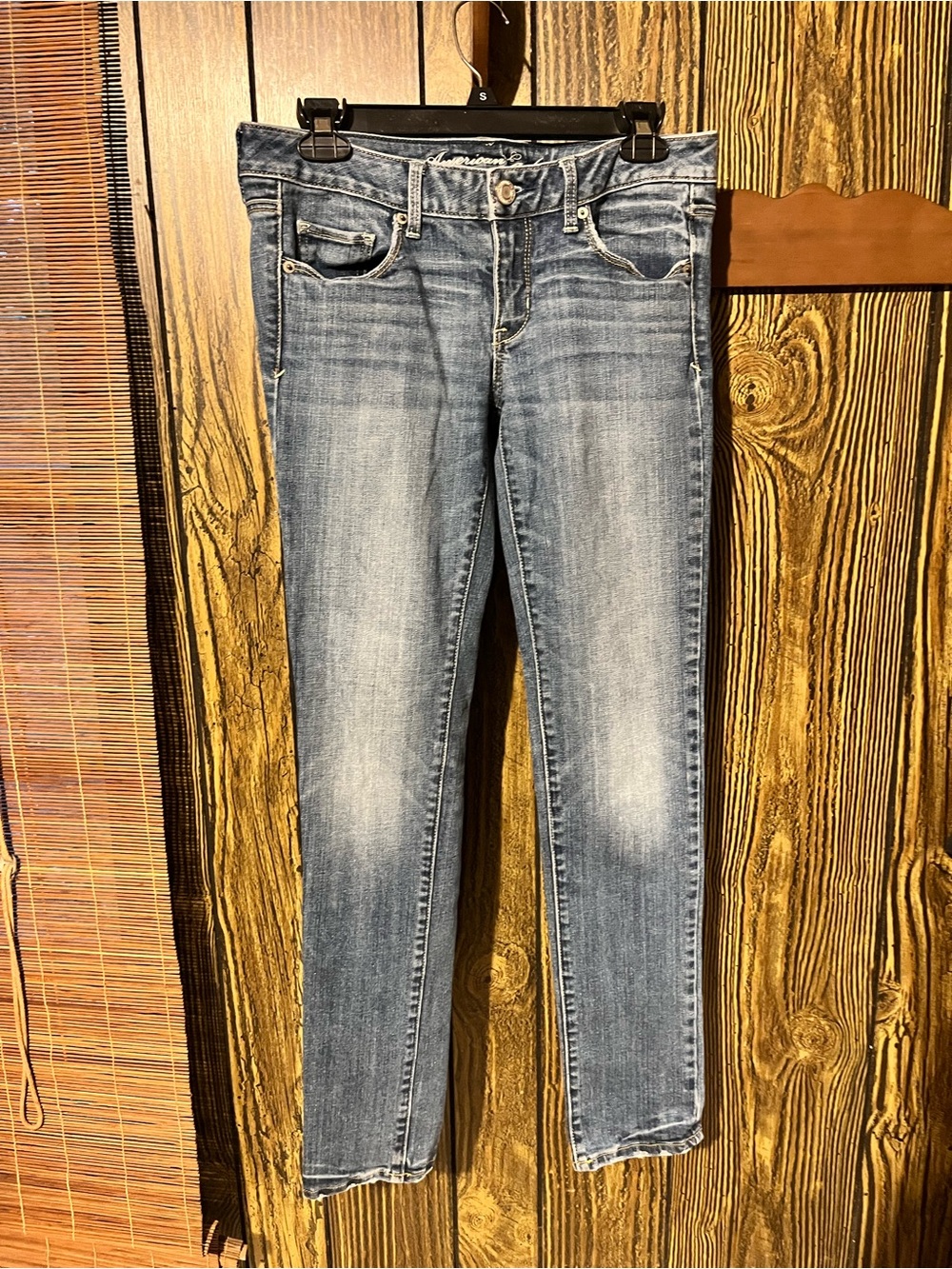 Women’s Blue Washed Skinny Jeans